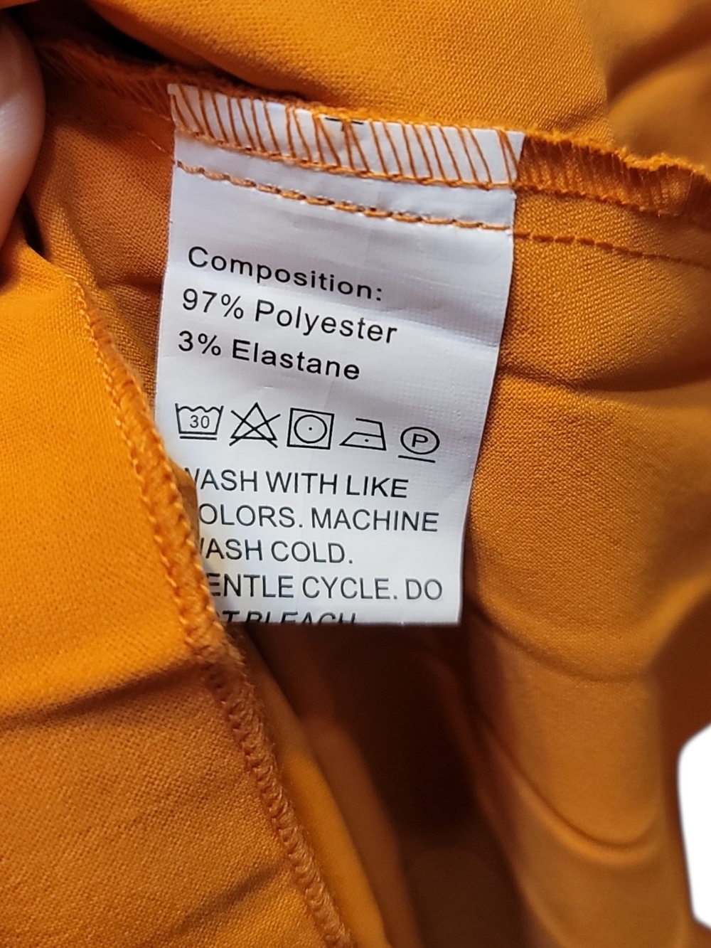 BTFBM - XL Orange One-Shoulder Pleated Midi Dress - Picture 6 of 7